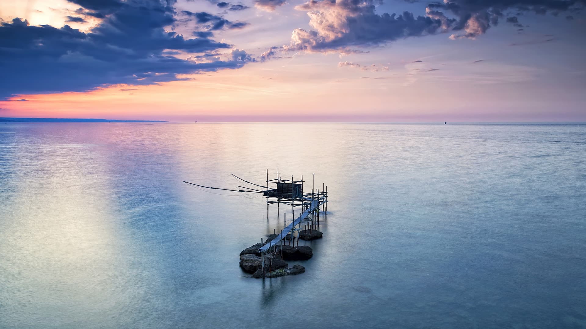 Trabocco al tramonto